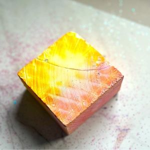 Pink Lemonade dyed fresh block! FREE GLITTER SAMPLE WITH THIS BLOCK!!